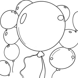 Colorful Bubble Gum Balloons Coloring Page 136671-68399