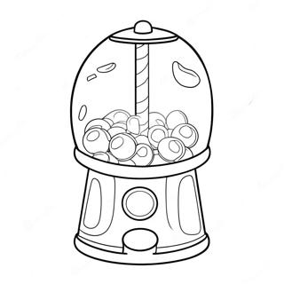 Bubble Gum Machine Coloring Page 136672-68402