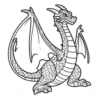 Majestic Seawing Dragon Coloring Page 136695 68267