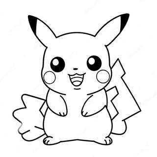Cute Chibi Pikachu Coloring Page 136721 68434