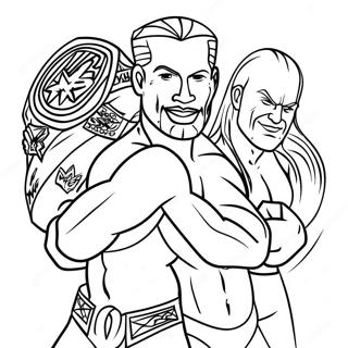 Wwe Championship Match Coloring Page 136799-68498