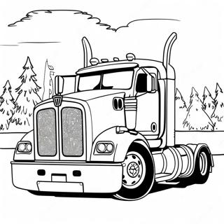 Classic Kenworth Truck Coloring Page 136824-68367