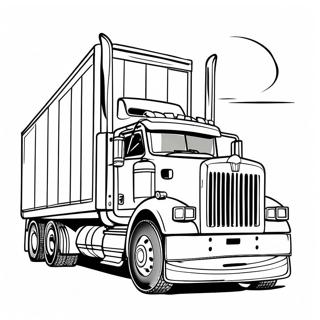 Classic Kenworth Truck Coloring Page 136824-68513