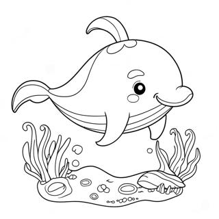 Cute Whale Coloring Pages