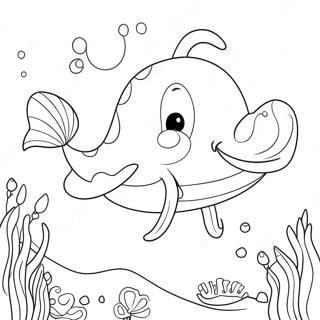 Cute Whale Coloring Page 136849-68531