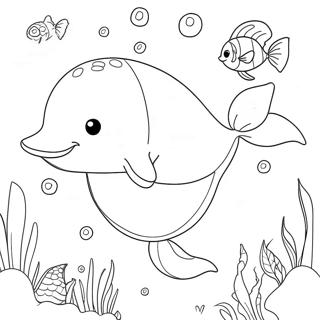 Cute Whale Coloring Page 136849-68532