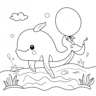 Cute Whale Coloring Pages