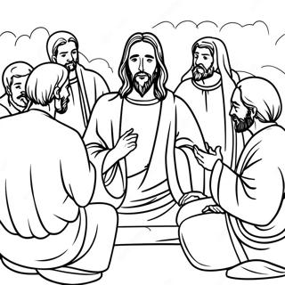 Jesus Teaching The Disciples Coloring Page 136902-68574