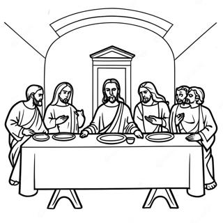The Last Supper Coloring Page 136903-68579
