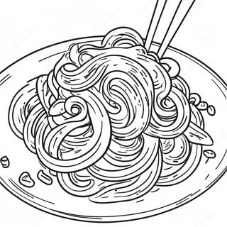 Spaghetti Coloring Pages