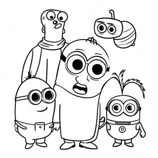 Despicable Me Family Coloring Page 137083-68726