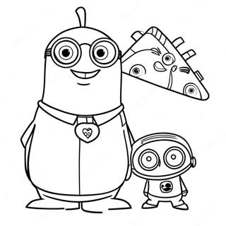 Despicable Me Family Coloring Page 137083-68727