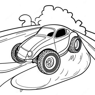 Rc Car Racing On A Track Coloring Page 137131-68751