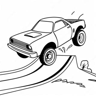 Fast Rc Car Jumping Over A Ramp Coloring Page 137132-68753