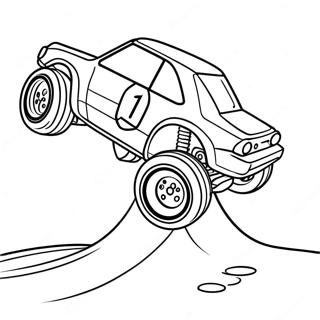 Fast Rc Car Jumping Over A Ramp Coloring Page 137132-68754