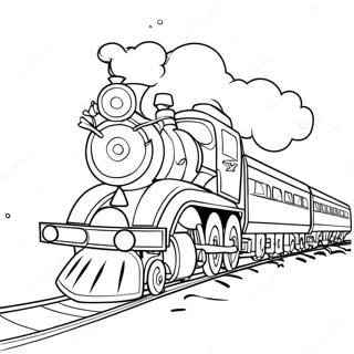 Christmas Train Coloring Pages