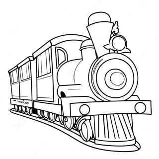Colorful Christmas Train With Presents Coloring Page 137159-68777