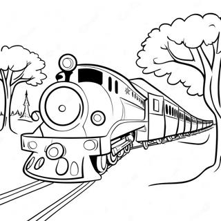 Christmas Train Coloring Pages