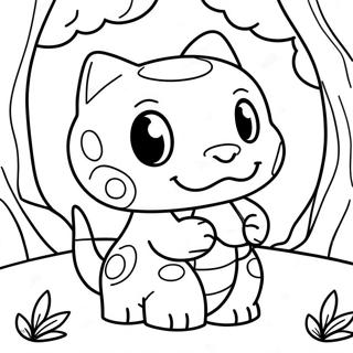 Cute Onix In A Forest Coloring Page 137209-68815