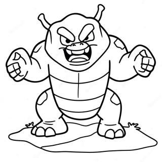 Angry Onix Rock Monster Coloring Page 137210-68818