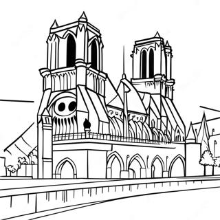 Notre Dame Coloring Pages