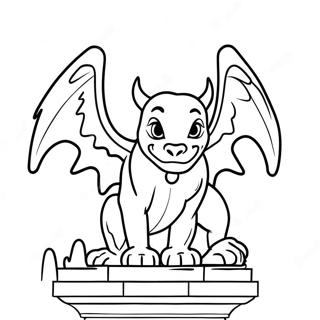 Notre Dame Gargoyle Coloring Page 137237-68843