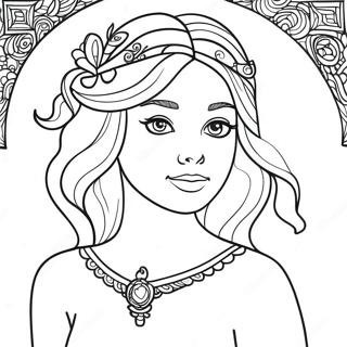 Fantasy Girl Coloring Page 137336-68911