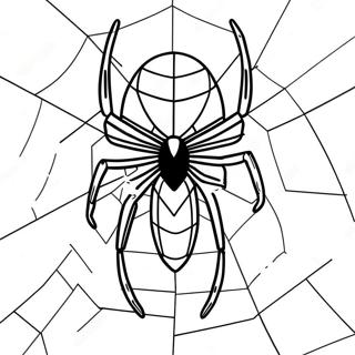 Iron Spider With Webs Coloring Page 137390-68962