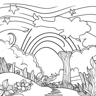 Starry Night Sky Coloring Page 137413-68973