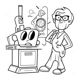 Dexter's Laboratory Coloring Pages