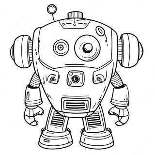 Dexter S Robot Coloring Page 137467-69028