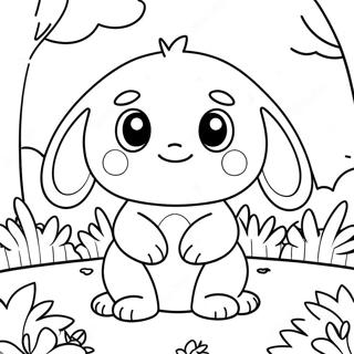 Cute Chao In A Garden Coloring Page 137516-69053