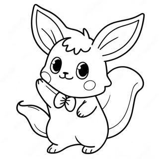 Charming Eevee Dressed As A Ghost Coloring Page 137543 69080