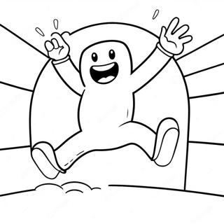 Kool Aid Man Jumping Through Wall Coloring Page 137568-69093