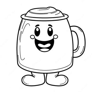 Kool Aid Man With Giant Cup Coloring Page 137569-69098