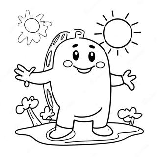 Kool Aid Man In Summer Sun Coloring Page 137570-69102