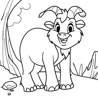 Adventurous Billy Goat Gruff Coloring Page 137593-69113