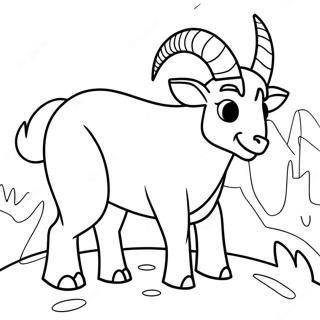 Adventurous Billy Goat Gruff Coloring Page 137593-69114