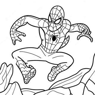 Spiderman Vs Lizard Action Coloring Page 137619-69135