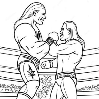 Wwe Championship Match Coloring Page 137645-69155