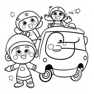 Team Umizoomi Helping Friends Coloring Page 137724-69225
