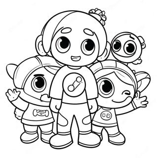 Team Umizoomi Helping Friends Coloring Page 137724-69226