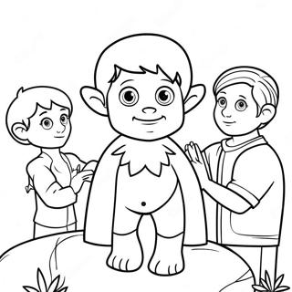 Daniel With Friends Coloring Page 137776-69265