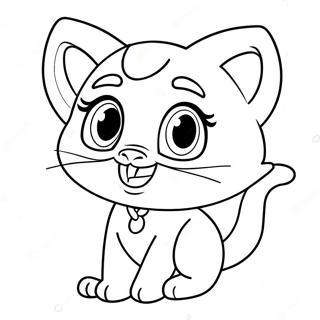 Cute Talking Angela Coloring Page 137824-69294