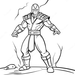 Sub Zero Mortal Kombat Coloring Pages