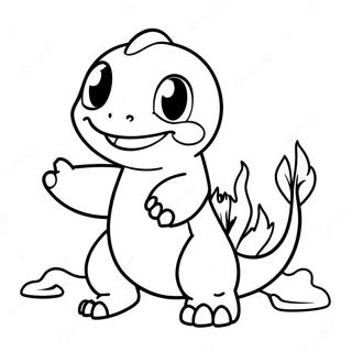 Adventurous Charmander Coloring Page 137876 69338