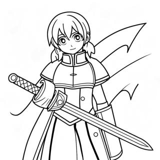 Sword Art Online Coloring Pages