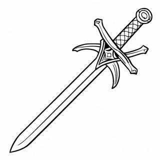 Sword Art Online Logo Coloring Page 137929-69386