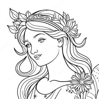 Virgo Coloring Pages