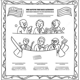Fun Bill Of Rights Illustration Coloring Page 138083-69508